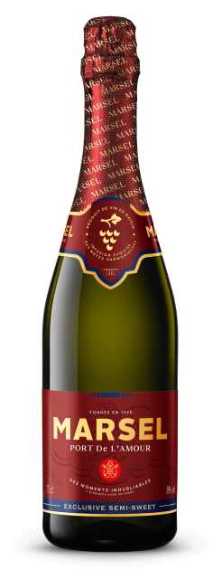 Vyno gėrimas arom.gaz. MARSEL EXCLUSIVE, p.sald., 8%, 0,75l