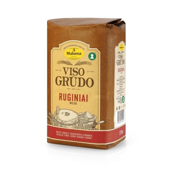 Ruginiai miltai MALSENA, viso grūdo 1,75kg