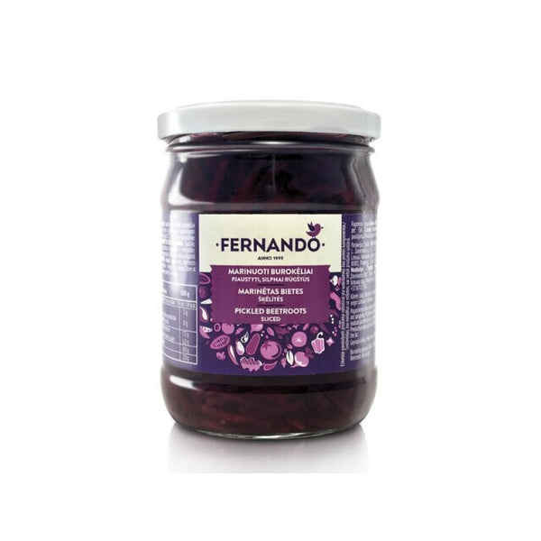 Burokėliai FERNANDO, marinuoti, silpnai rūgštūs, 500g