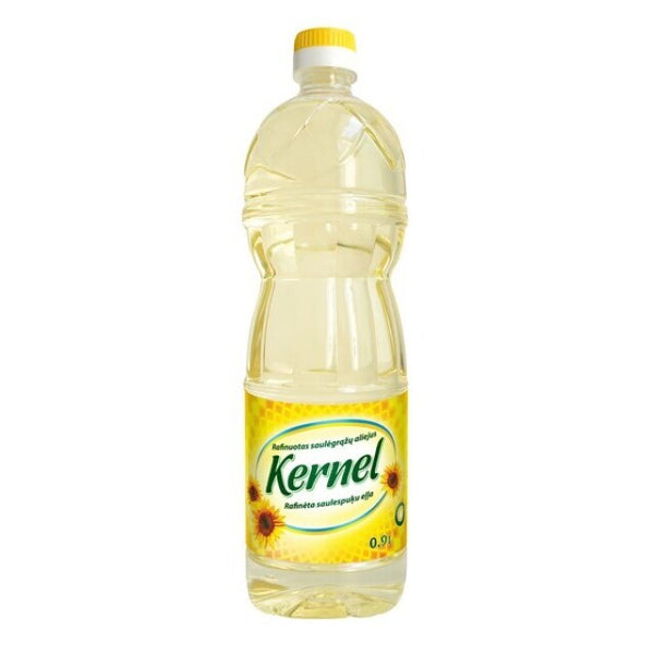 Saulėgrąžų aliejus KERNEL rafin., 0,9l