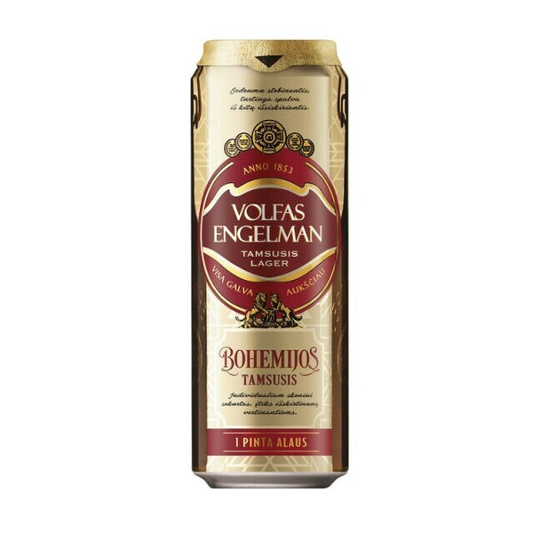 Alus tamsusis Volfas Engelman BOHEMIJOS, 0,568l skardinė