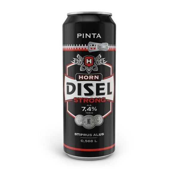 Alus HORN DISEL stiprusis, 7,4%, 0.568l skardinė