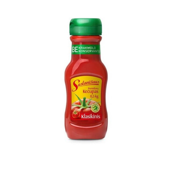 Pomidorų kečupas SUSLAVIČIAUS, klasikinis, 500g