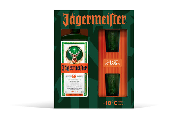 Likeris JAGERMEISTER, su 2 stikliukais, 35%, 0,7l