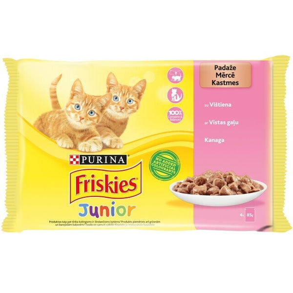 Konserv. kačių ėdalas FRISKIES, 4x85g