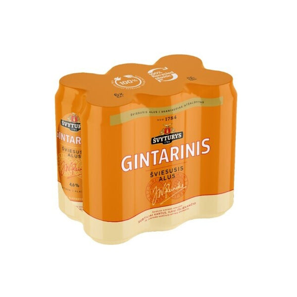 Šviesusis alus ŠVYTURYS Gintarinis, 4,6 %