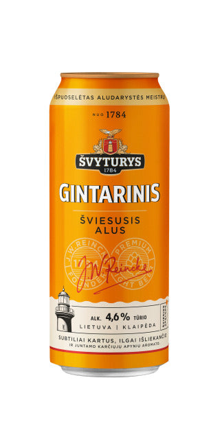 Šviesusis alus ŠVYTURYS Gintarinis, 4,6 %