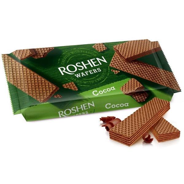 Vafliai ROSHEN su kakavos skonio įdaru, 216g