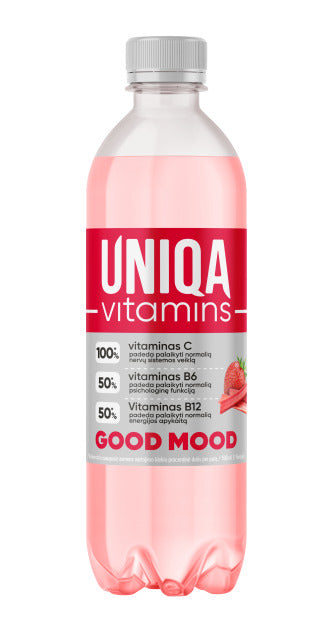 Gaivusis gėrimas UNIQA, negazuotas, 0.5l plastikinis buteliukas