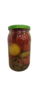 Marinuoti pomidorai su agurkais, 860g