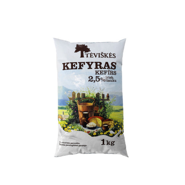 Kefyras TĖVIŠKĖS, 2,5% rieb., maišel.
