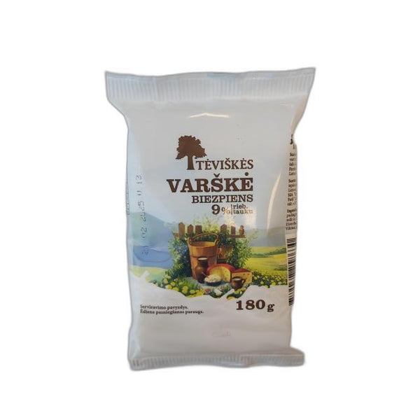 Varškė TĖVIŠKĖS, 9% rieb.