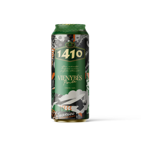 Alus 1410 VIENYBĖS, šviesusis, 5%, 0.568l skardinė