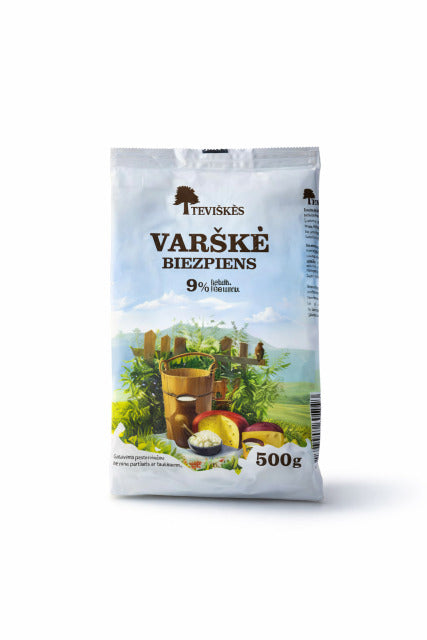 Varškė TĖVIŠKĖS, 9% rieb.