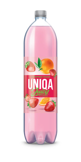 Gaivusis gėrimas UNIQA JUICY, negazuotas, 1,5l plastikinis butelis